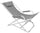 Klappbarer Liegestuhl 98x61x72 cm aus Stahl und 600D Oxford-Stoff Grau
