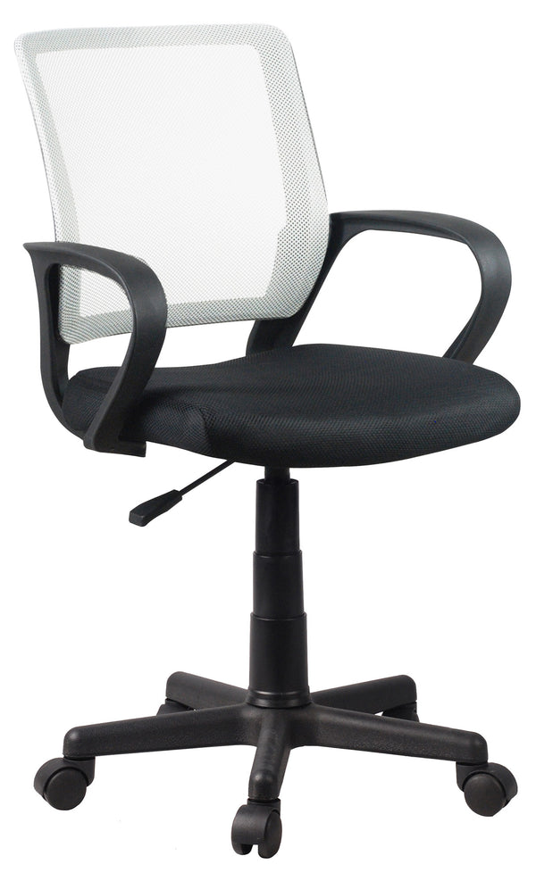 acquista Operativer Bürostuhl aus schwarzem und weißem Stoff