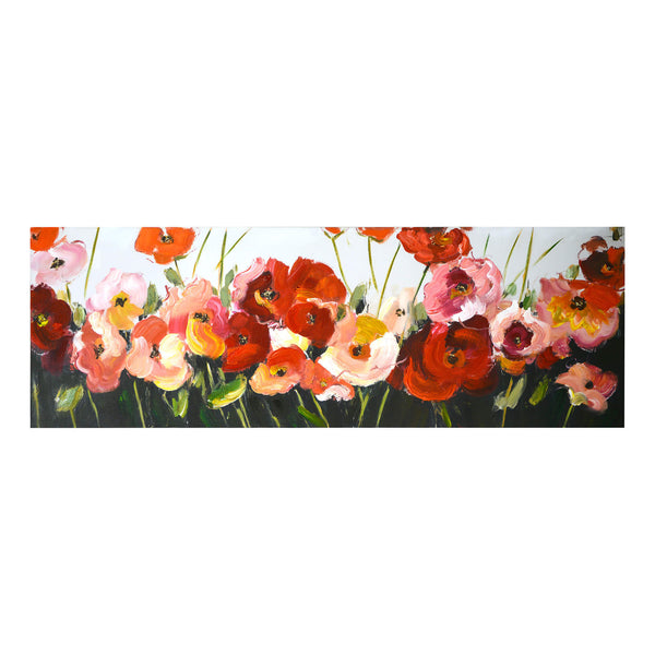acquista Malerei Malerei Blumen cm 50x150x4