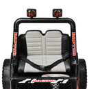 Macchina Elettrica per Bambini 12V 2 Posti Happy Kids Fuoristrada Nera-10