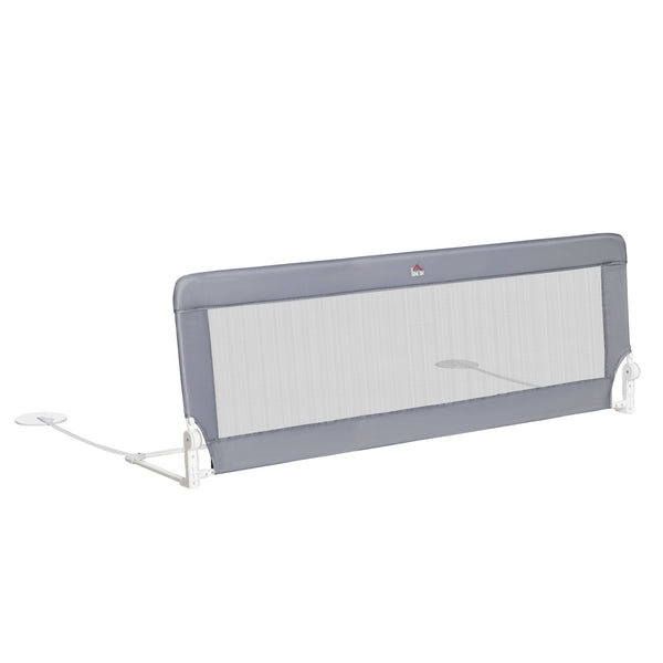 Anti-Fall-Bettgitter für Kinder 150 x 40 x 60 cm aus Stahl und grauem Oxford-Stoff prezzo