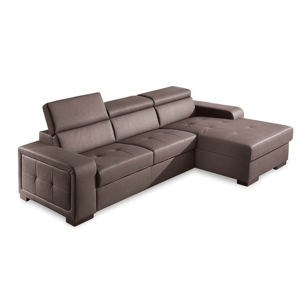 sconto Ausziehbares 2-Sitzer-Sofa mit Chaiselongue