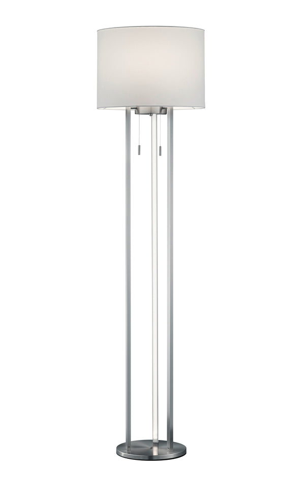 prezzo LED-Stehlampe für den Innenbereich aus mattem Nickelmetall
