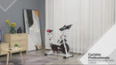 Professioneller Heimtrainer Schwungrad 8 kg mit weißem LCD-Bildschirm