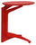 Klappbarer Couchtisch Ø53x63 cm aus rotem Holz