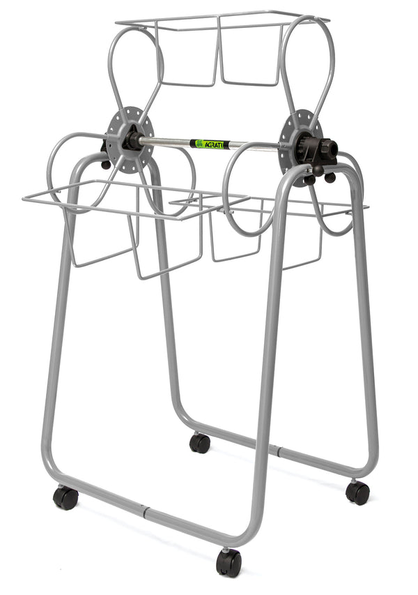 online Trolley mit 3 Körben aus Stahl mit grauen Flortì-Rädern