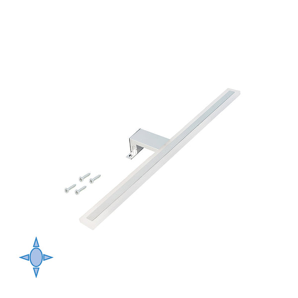 acquista LED-Wandleuchte für Badezimmerspiegel 300 mm IP44 kaltweißes Licht Aluminium und verchromter Kunststoff Emuca