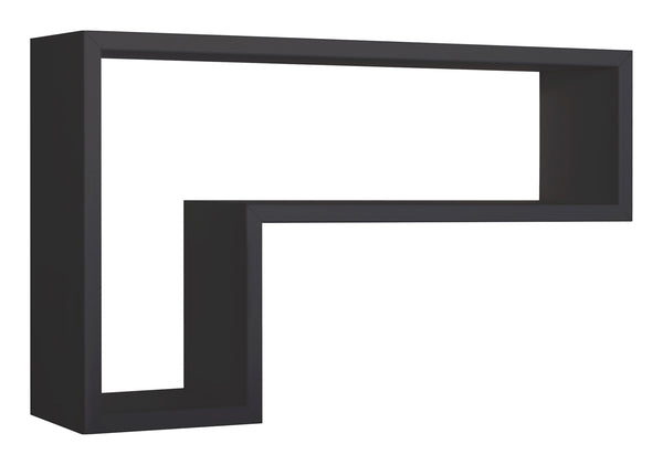 online Mensola da Parete a Forma di L 61x37x15,5 cm in Fibra di Legno Lettera Nero