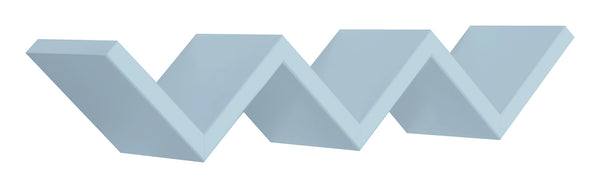 prezzo Mensola da Parete Libreria Zigzag 56x15,5 cm in Fibra di Legno Saetta Blu Baltico