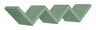 Mensola da Parete Libreria Zigzag 56x15,5 cm in Fibra di Legno Saetta Verde Acqua Marina