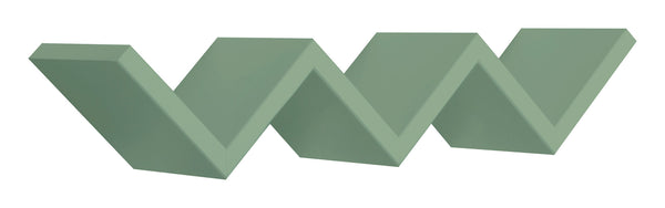 online Mensola da Parete Libreria Zigzag 56x15,5 cm in Fibra di Legno Saetta Verde Acqua Marina