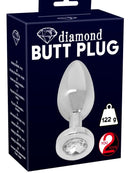 Diamond Butt Plug Argento  Small-5