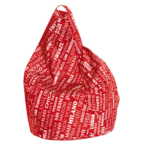 prezzo Hocker Sitzsack aus Avalli Red Big City Polyester