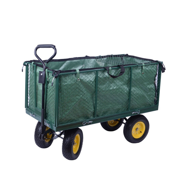 acquista Cart Handtrolley für die Gartenarbeit aus Stahl 128x62x84 cm