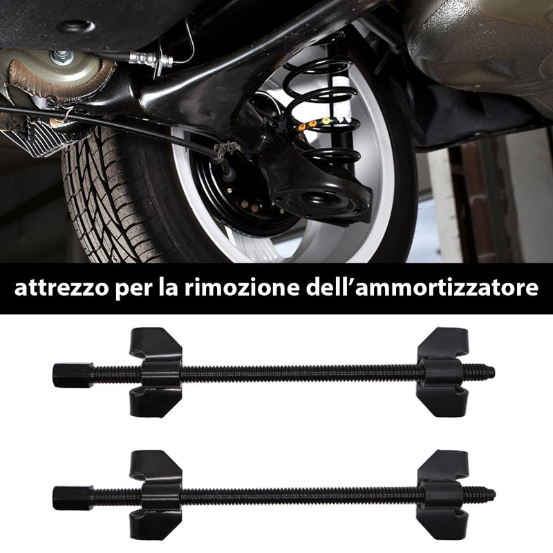 Attrezzi per Montaggio e Smontaggio Ammortizzatori per Auto Moto 38 cm in Acciaio Nero-3