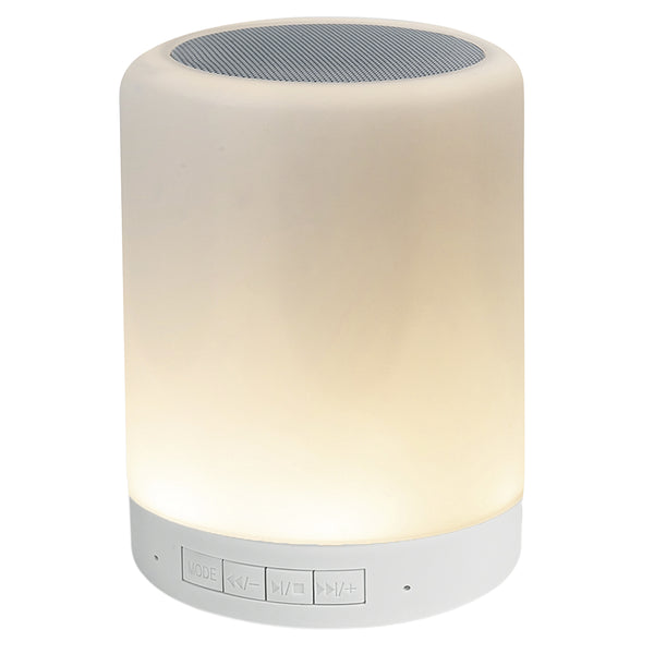 sconto Kabellose Touch-Lampe mit integriertem Lautsprecher und weißer Kooper-LED