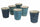 Set mit 6 Keramik-Wassergläsern 350 ml Villa d'Este Home Tivoli Baita Acqua