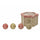 Set mit 14 Weihnachtskugeln Ø7,5 cm aus Polyfoam mit goldener und roter Box