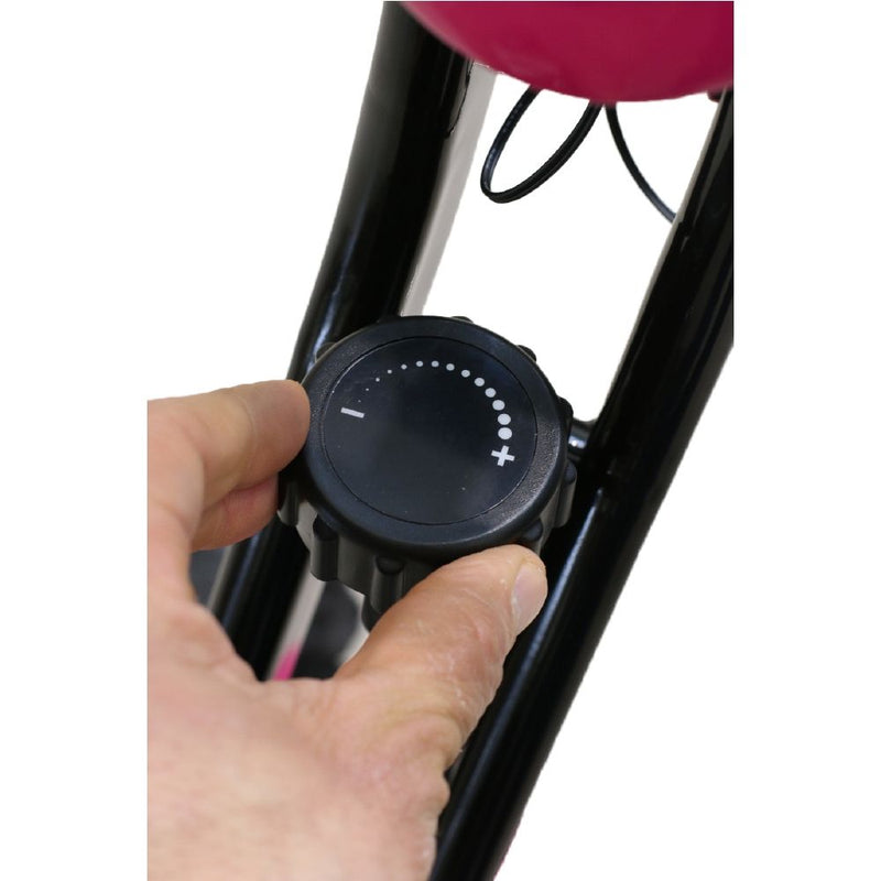 Cyclette Magnetica Pieghevole con Display Kooper  Nero e Fucsia-4