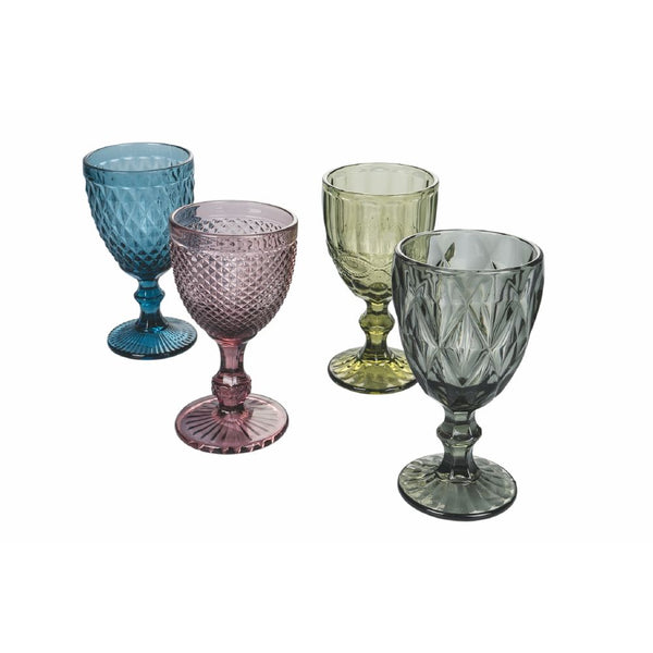 online Set 4 Blend Glass Kelche Villa d'Este Home Tivoli 4 verschiedene Farben