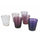 Set mit 6 Cancun Provence Wassergläsern in Villa d'Este Home Tivoli Purple Glass