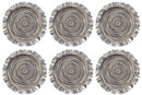 Set 6 Tovagliette con Frange Ø45x0,5 cm  in Polipropilene Villa d’Este Home Tivoli Shades of Stones-1