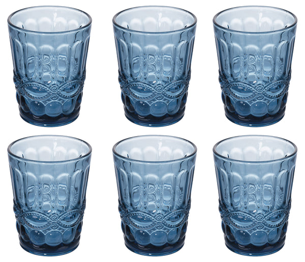 Set mit 6 Acqua Nobilis Gläsern in Villa d'Este Home Tivoli Blue Glass online