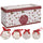 Set mit 14 Weihnachtskugeln Ø7,5 cm aus Polyfoam mit weißer Box