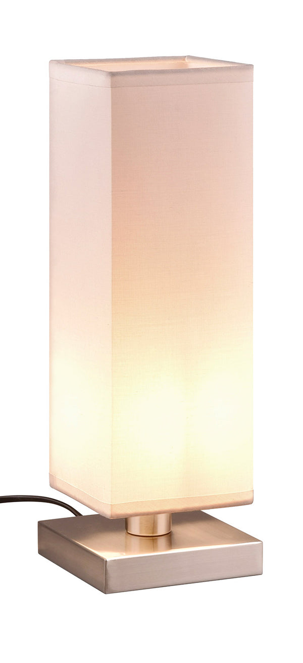 Lampada da Tavolo da Interno Attacco E14 in Metallo Nichel Satinato acquista