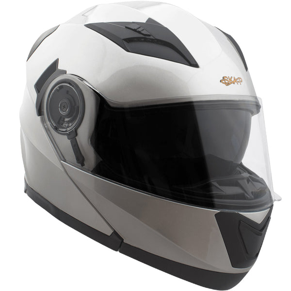 prezzo Modularer Helm für Scooter Ska-P 5 XH Road Silver Metal