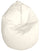 Sessel Sacco Hocker aus Polyester 70x110 cm Ariel Weiß