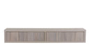 Mensola da Parete con 2 Cassetti 88,2x13,4x20 cm in Fibra di Legno Domino Marrone e Rovere Moka-3