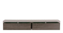 Mensola da Parete con 2 Cassetti 88,2x13,4x20 cm in Fibra di Legno Domino Marrone e Noce-5