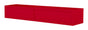 Mensola da Parete con 2 Cassetti 88,2x13,4x20 cm in Fibra di Legno Domino Rosso