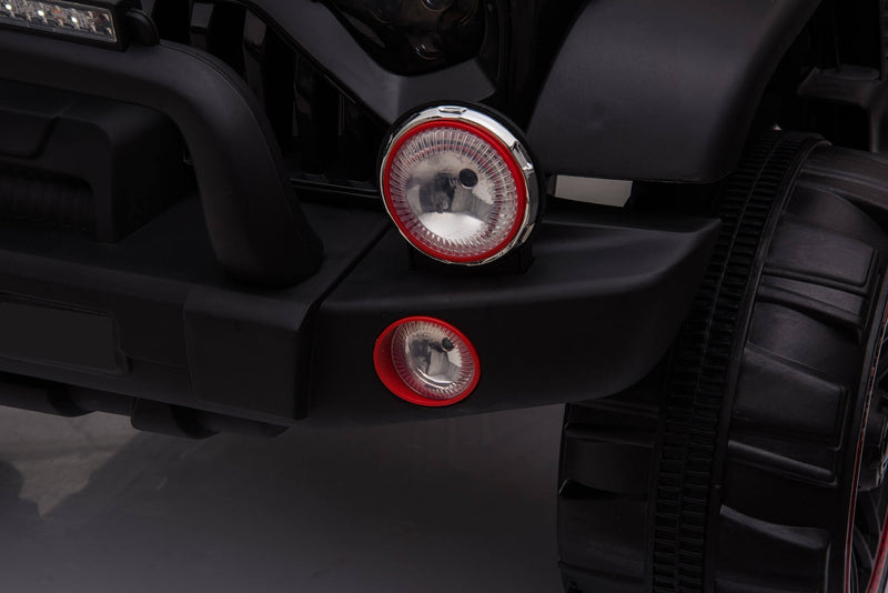 Macchina Elettrica per Bambini 2 Posti Maxi Fuoristrada 12V Happy Kids Rossa-10