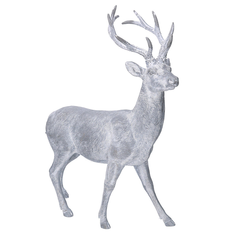 Cervo in Resina grigio cm 30x12xh39-1
