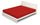 Bodenplatte mit Ecken und elastischer Volltonfarbe Rot