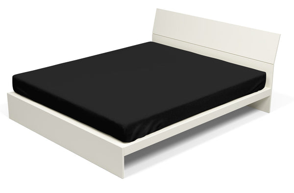 Spannbettlaken mit elastischem Einfarbig Schwarz online