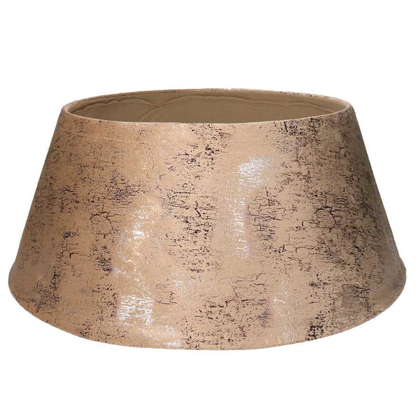 Copri base albero tessuto bronzo tondo cm Ø56xh25 prezzo