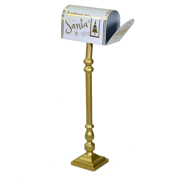 prezzo Briefkasten aus goldfarbenem Metall Ø33xh127 cm