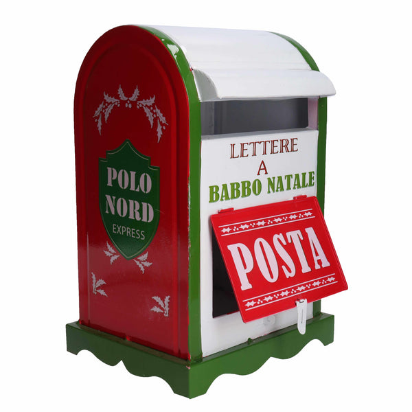 acquista Briefkasten aus grünem weißem Metall cm 20x22,5xh33
