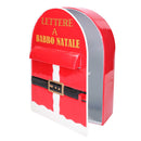 Cassetta posta in Metallo babbo natale rosso cm 22,5x12xh30-2