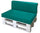 Kissen für Paletten 120x80cm Sitz und Rücken aus Polyester Avalli Türkis