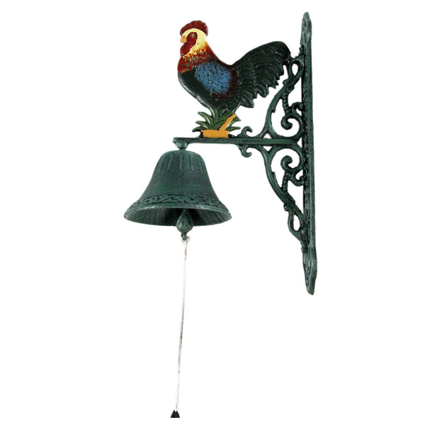Glocke aus farbigem Hahngusseisen 23x13xh36 cm online