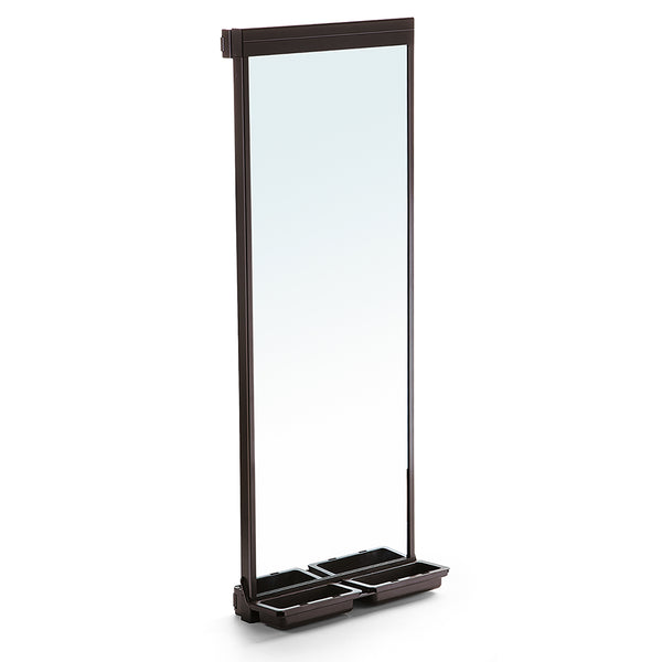 Ausziehbarer Spiegel für Kleiderschrank 113 x 41,5 cm Emuca Moka Soft Close acquista