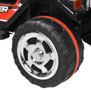 Macchina Elettrica per Bambini 12V 2 Posti Happy Kids Fuoristrada Nera-8