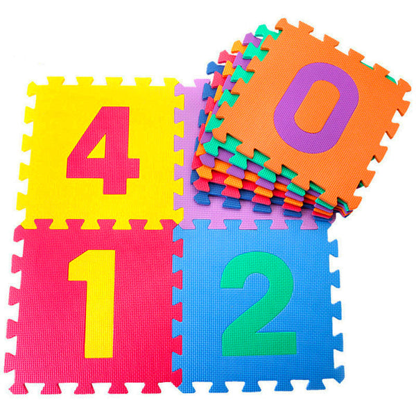Tappeto Puzzle 10pz per Bambini Componibile Numeri Multicolore acquista