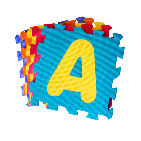 Tappeto Puzzle 5pz per Bambini Componibile Lettere Multicolore sconto