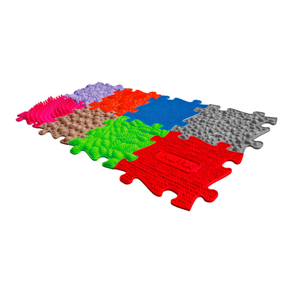 Tappeto Puzzle 8pz per Bambini Componibile Rilievi Morbidi Muffik 3D Multicolore prezzo