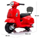 Piaggio Mini Vespa GTS Elettrica 6V per Bambini Rossa-5